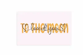 Kiss Hug Love You - A Script Font