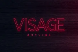 Visage Outline font