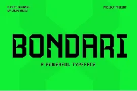 Bondari font