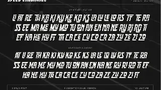 Speed Endurance font