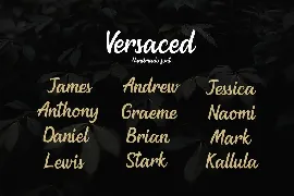 Versaced - Handmade Font