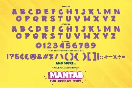 MANTAB - Fun Display Font