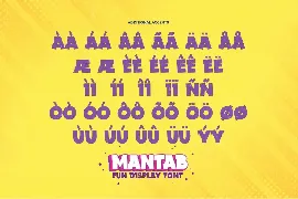 MANTAB - Fun Display Font