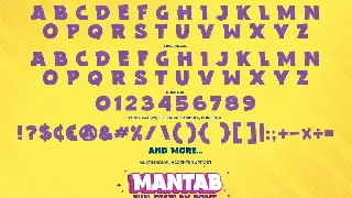 MANTAB - Fun Display Font