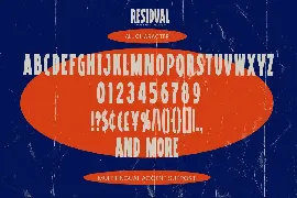 RESIDUAL - Strong Bold Display Font