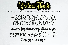 Yellow Flash font