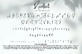 Recollect - Calligraphy Font