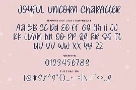 Joyful Unicorn Font