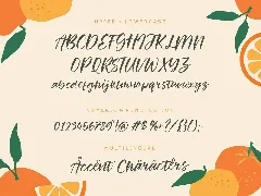 Orange Garden Handwriting Font