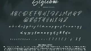 Stylebook - Modern Signature Font