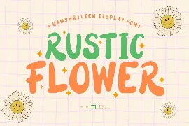 Rustic Flower | A Handwritten Display Font