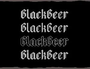 Blackbeer - Strong Gothic Typeface font