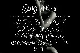 Sing Alone font