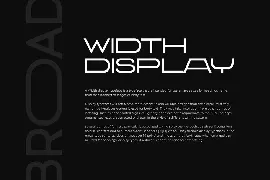 BROAD - Modern Width Display Font