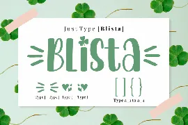 Blista - A Display Font