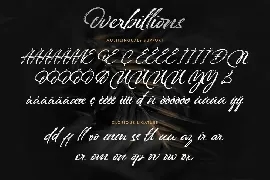 Overbillions -  Authentic brush script font