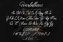 Overbillions -  Authentic brush script font