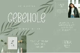 Gebehole Font