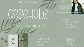 Gebehole Font