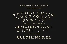 Marques Vintage Font Family