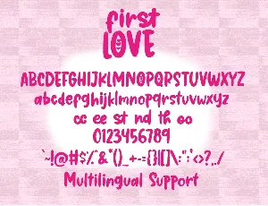 First Love - Cute Handwritten Font