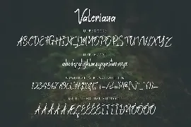 Valeriana font