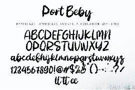 Port Beby font