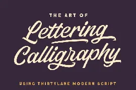 Thirtylane - Modern Script font