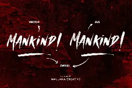 MANKIND - SVG Brush Font