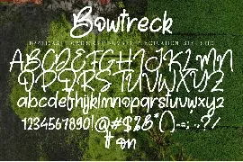 Bhowtreck font