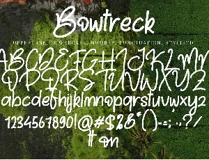 Bhowtreck font