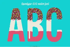 Fab Ice Lolly font Opentype Colour Font svg