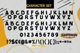 SANTERIAN - All Caps Brush Font