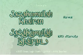 Syukran - Arabic Typeface font