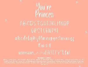 Youre Princess - Handwritten Font