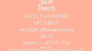 Youre Princess - Handwritten Font