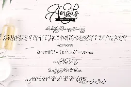 Aergils | Cursive Handwritting Script Font