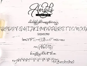 Aergils | Cursive Handwritting Script Font