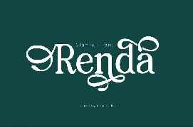 RENDA - Serif font