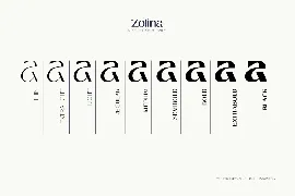 Zolina - Modern Font family