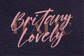 Britany Lovely Handwritten Font