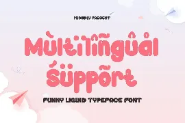 Flyas Smeling - Liquid Style Font