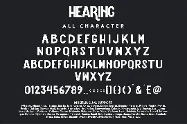 Hearing - Vintage Sans Serif Font