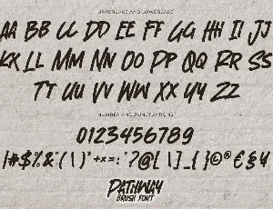 PATHWAY - Brush Font