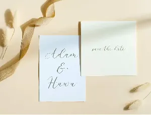 Airthay - Modern Calligraphy Wedding Font