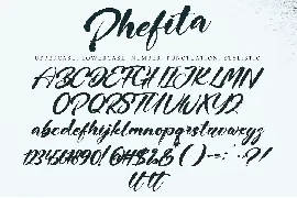 Phefita font