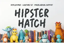 Hipster Hatch - Display Font