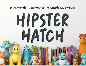 Hipster Hatch - Display Font