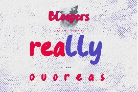 Bloopers - Fun Display Typeface font