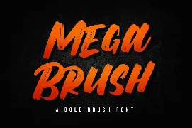 Mega Brush font